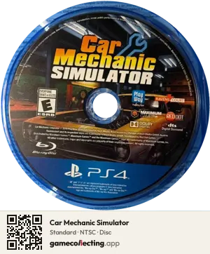 Car Mechanic Simulator PlayStation 4, NTSC disc