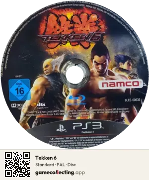 Tekken 6 PlayStation 3, PAL disc