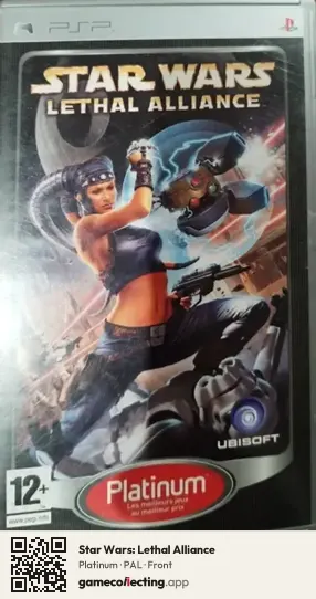 Star Wars: Lethal Alliance PlayStation Portable, PAL box front