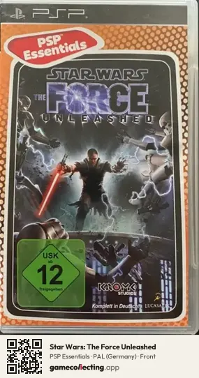 Star Wars: The Force Unleashed PlayStation Portable, Germany box front