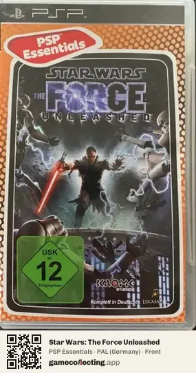 Star Wars: The Force Unleashed PlayStation Portable, Germany box front
