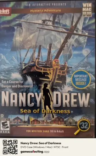 Nancy Drew: Sea of Darkness Computer, NTSC box front