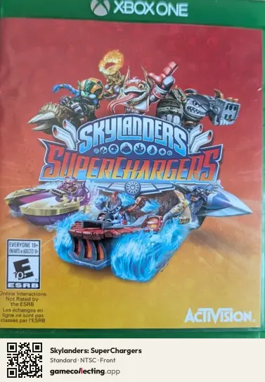 Skylanders: SuperChargers Xbox One, NTSC box front