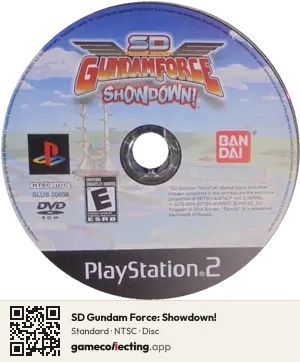 SD Gundam Force: Showdown! PlayStation 2, NTSC disc