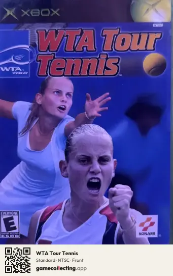 WTA Tour Tennis Xbox, NTSC box front