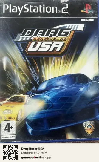 Drag Racer USA PlayStation 2, PAL box front