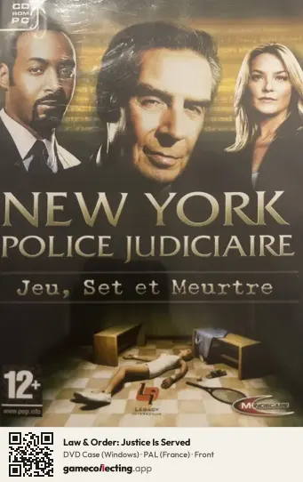 Law & Order: Justice Is Served Computer, France box front