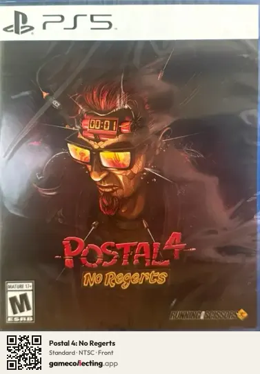 Postal 4: No Regerts PlayStation 5, NTSC box front