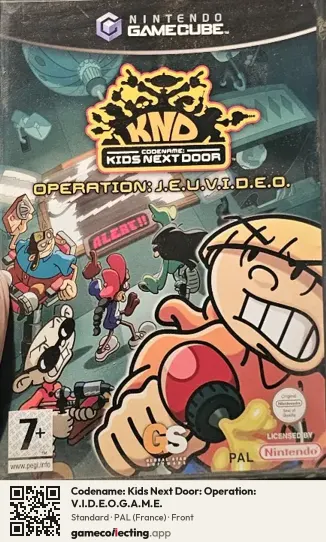 Codename: Kids Next Door: Operation: V.I.D.E.O.G.A.M.E. Nintendo GameCube, France box front