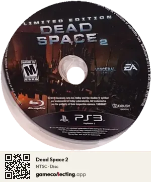 Dead Space 2 PlayStation 3, NTSC disc
