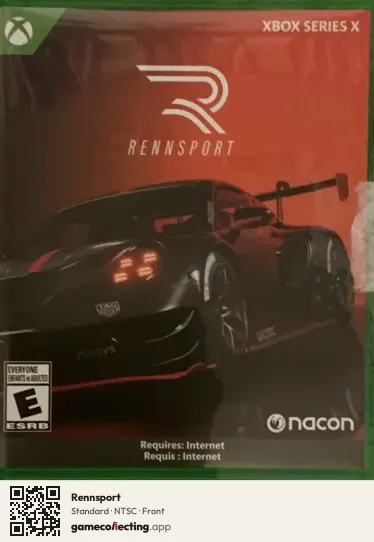 Rennsport Xbox Series X, NTSC box front