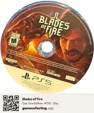 Blades of Fire PlayStation 5, NTSC disc