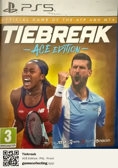 Tiebreak PlayStation 5, PAL box front