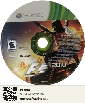 F1 2010 Xbox 360, NTSC disc