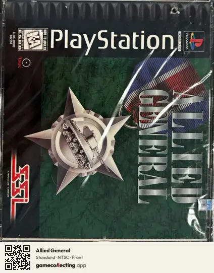 Allied General PlayStation, NTSC box front