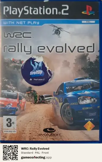 WRC: Rally Evolved PlayStation 2, PAL box front
