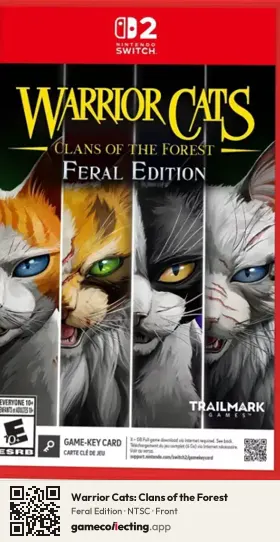 Warrior Cats: Clans of the Forest Nintendo Switch 2, NTSC box front
