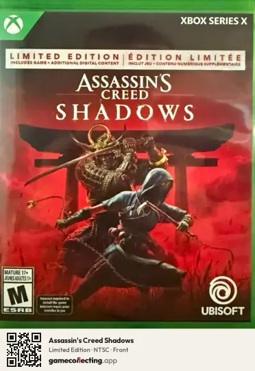 Assassin's Creed Shadows Xbox Series X, NTSC box front