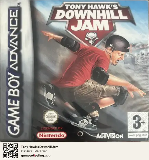 Tony Hawk's Downhill Jam Game Boy Advance, PAL box front