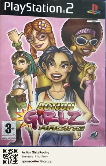 Action Girlz Racing PlayStation 2, PAL box front