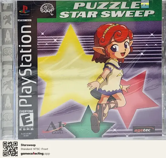 Starsweep PlayStation, NTSC box front