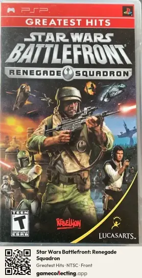 Star Wars Battlefront: Renegade Squadron PlayStation Portable, NTSC box front