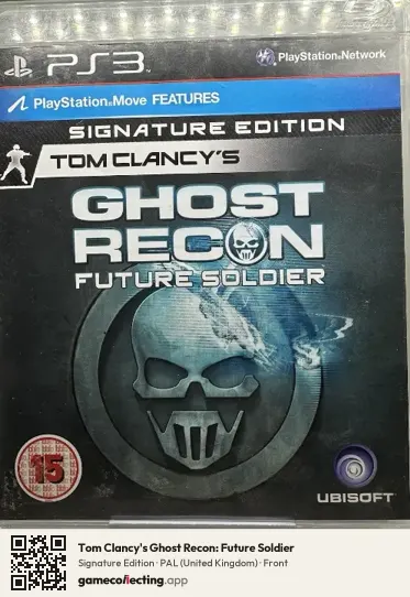 Tom Clancy's Ghost Recon: Future Soldier PlayStation 3, United Kingdom box front