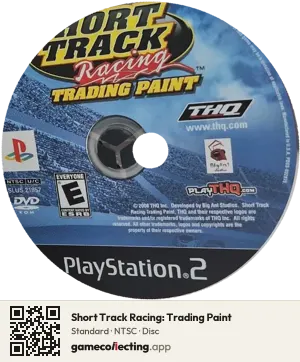 Short Track Racing: Trading Paint PlayStation 2, NTSC disc
