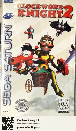 Clockwork Knight 2 Sega Saturn, NTSC box front