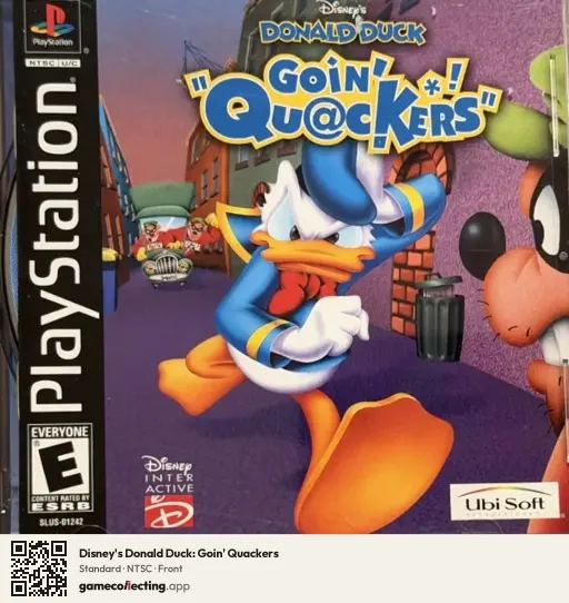 Disney's Donald Duck: Goin' Quackers PlayStation, NTSC box front