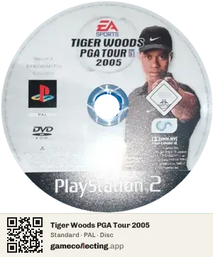 Tiger Woods PGA Tour 2005 PlayStation 2, PAL disc