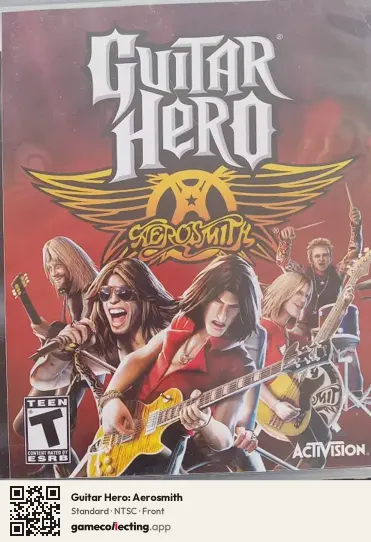 Guitar Hero: Aerosmith PlayStation 3, NTSC box front