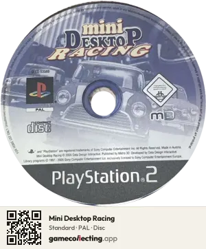 Mini Desktop Racing PlayStation 2, PAL disc