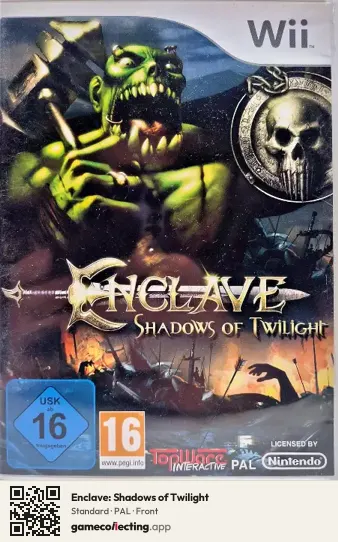 Enclave: Shadows of Twilight Nintendo Wii, PAL box front
