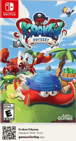 Kraken Odyssey Nintendo Switch, NTSC box front
