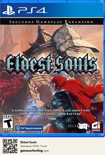 Eldest Souls PlayStation 4, NTSC box front