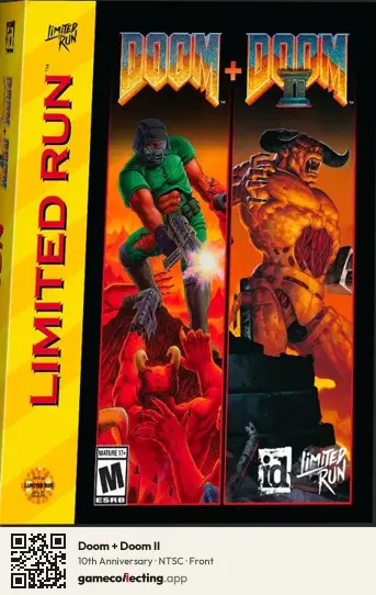 Doom + Doom II PlayStation 5, NTSC box front