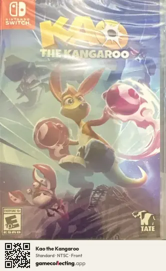 Kao the Kangaroo Nintendo Switch, NTSC box front