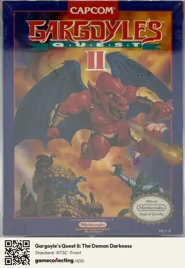 Gargoyle's Quest II: The Demon Darkness Nintendo Entertainment System, NTSC box front