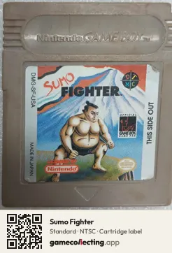 Sumo Fighter Game Boy, NTSC cartridge label
