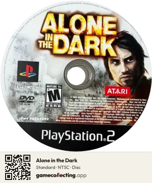 Alone in the Dark PlayStation 2, NTSC disc