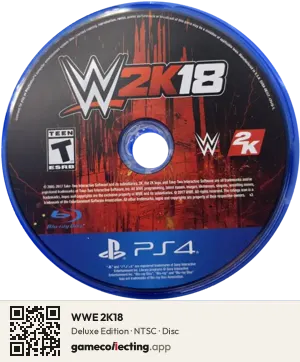 WWE 2K18 PlayStation 4, NTSC disc