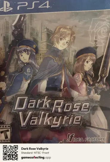 Dark Rose Valkyrie PlayStation 4, NTSC box front