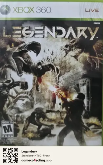 Legendary Xbox 360, NTSC box front