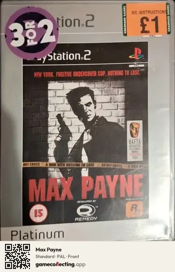 Max Payne PlayStation 2, PAL box front