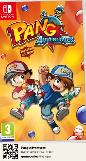 Pang Adventures Nintendo Switch, PAL box front