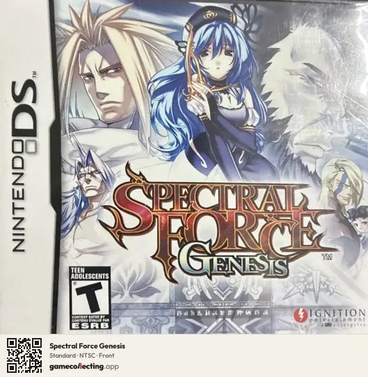 Spectral Force Genesis Nintendo DS, NTSC box front