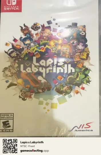 Lapis x Labyrinth Nintendo Switch, NTSC box front