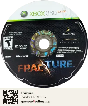 Fracture Xbox 360, NTSC disc