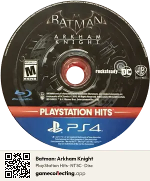 Batman: Arkham Knight PlayStation 4, NTSC disc